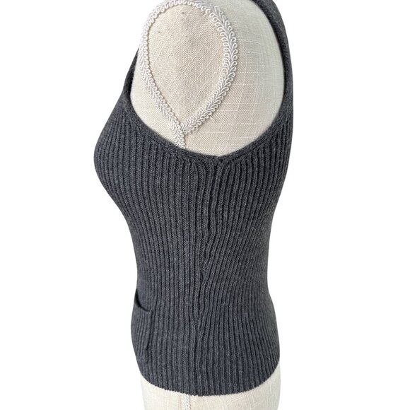 Brandy Melville Womens Ribbed Knit Button-Up Vest S - Picture 3 of 10